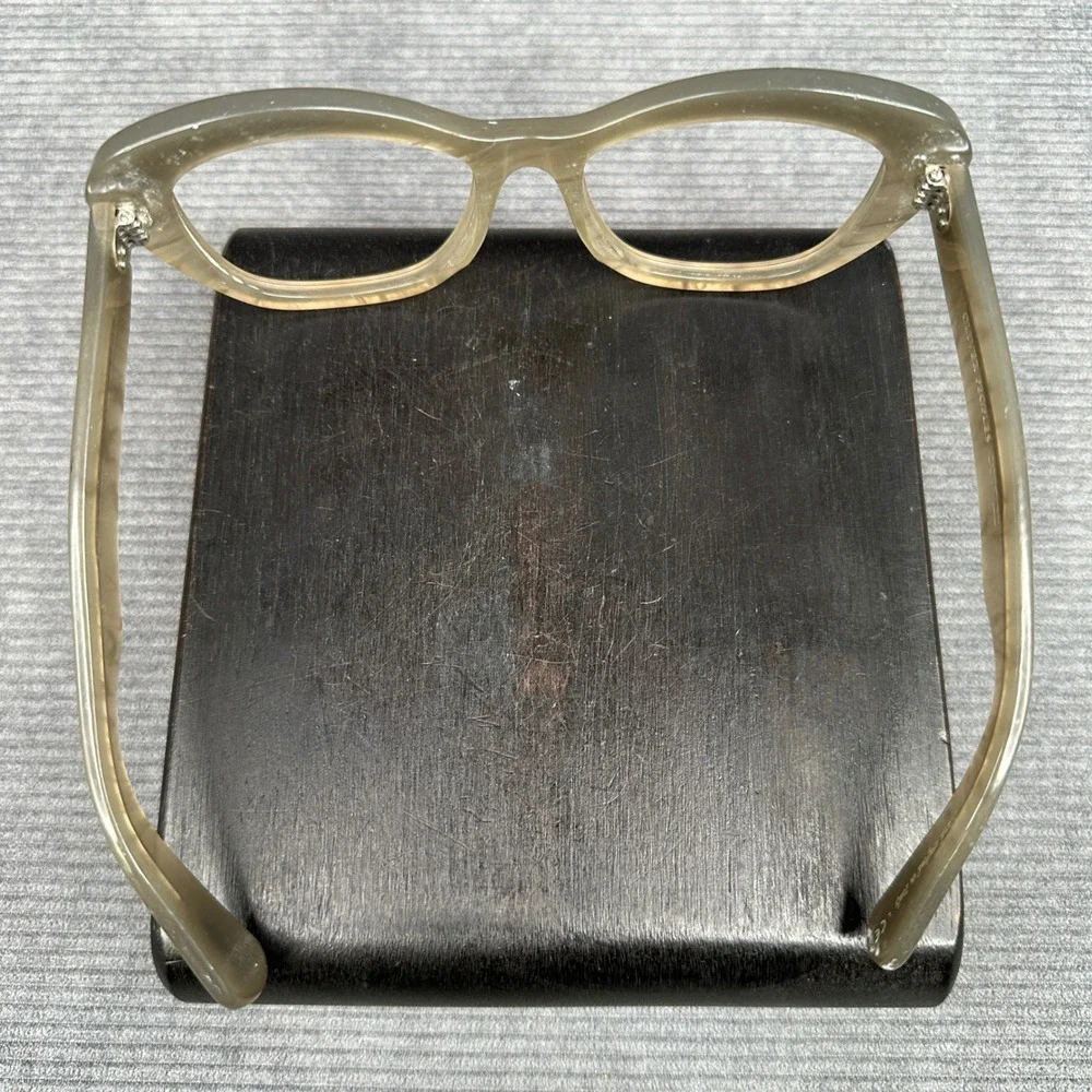 Oliver Peoples Cat Eye Glasses Frames Translucent Taupe Hand Crafted Italy